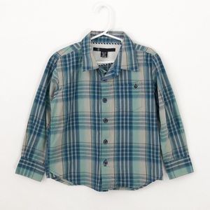 Volcom | Boys Plaid Button Front Shirt